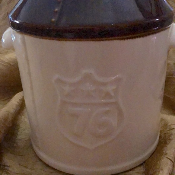 Vintage 70’s Ceramic Pottery Bicentennial Milk Can Cookie Jar - Picture 3 of 10
